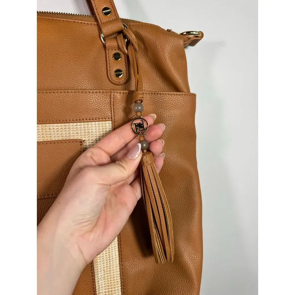 NWT Lily Jade Marie Leather Convertable Backpack Diaper Bag